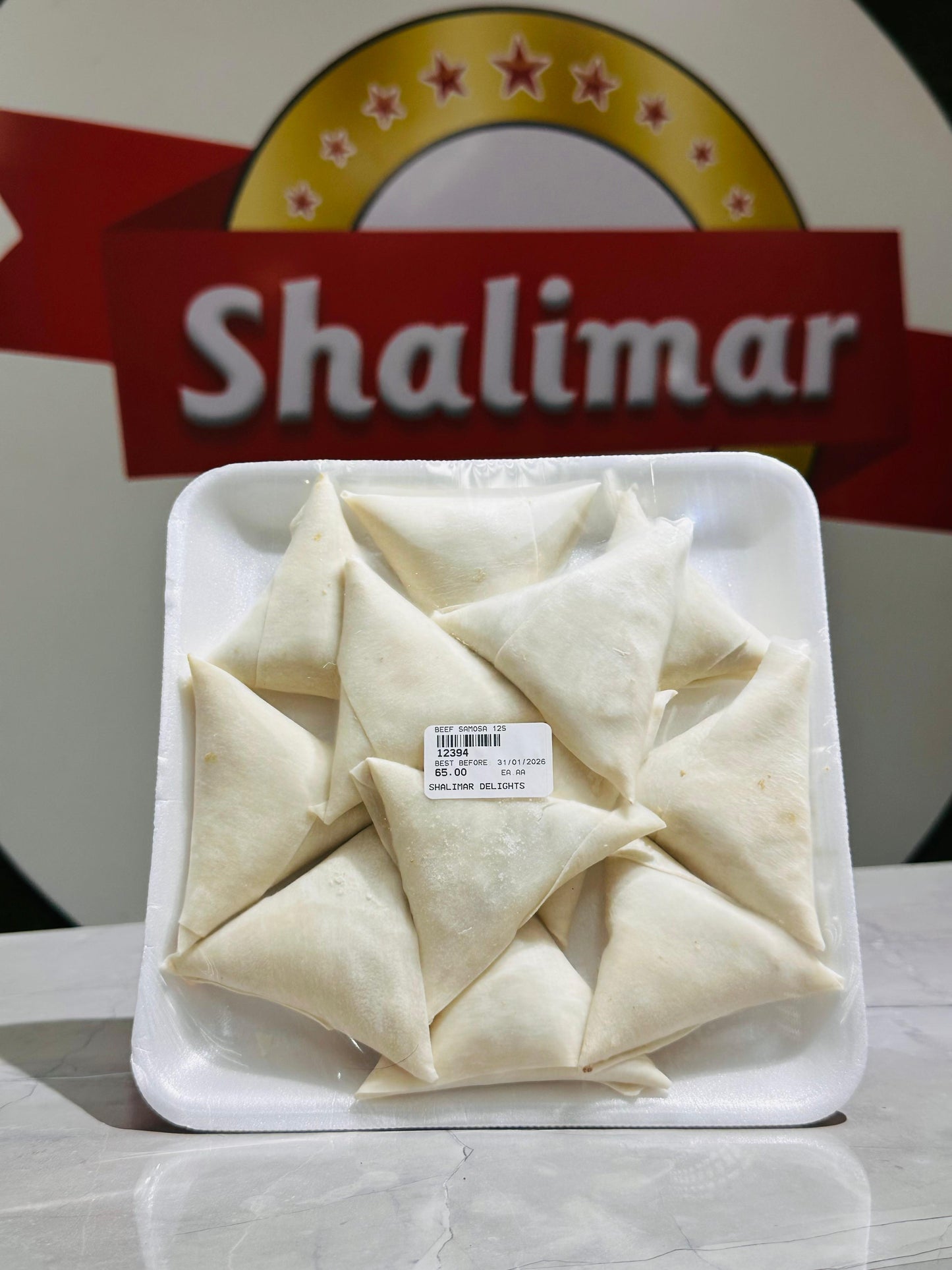 BEEF SAMOOSA ( FROZEN ) 12 Pcs