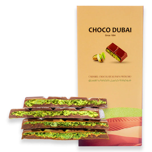 Choco Dubai — Caramel Kunafa Pistachio Chocolate Slab