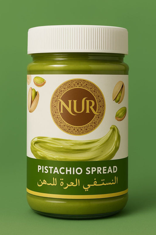 Nur Pistachio Glass Bottle Spread 400g