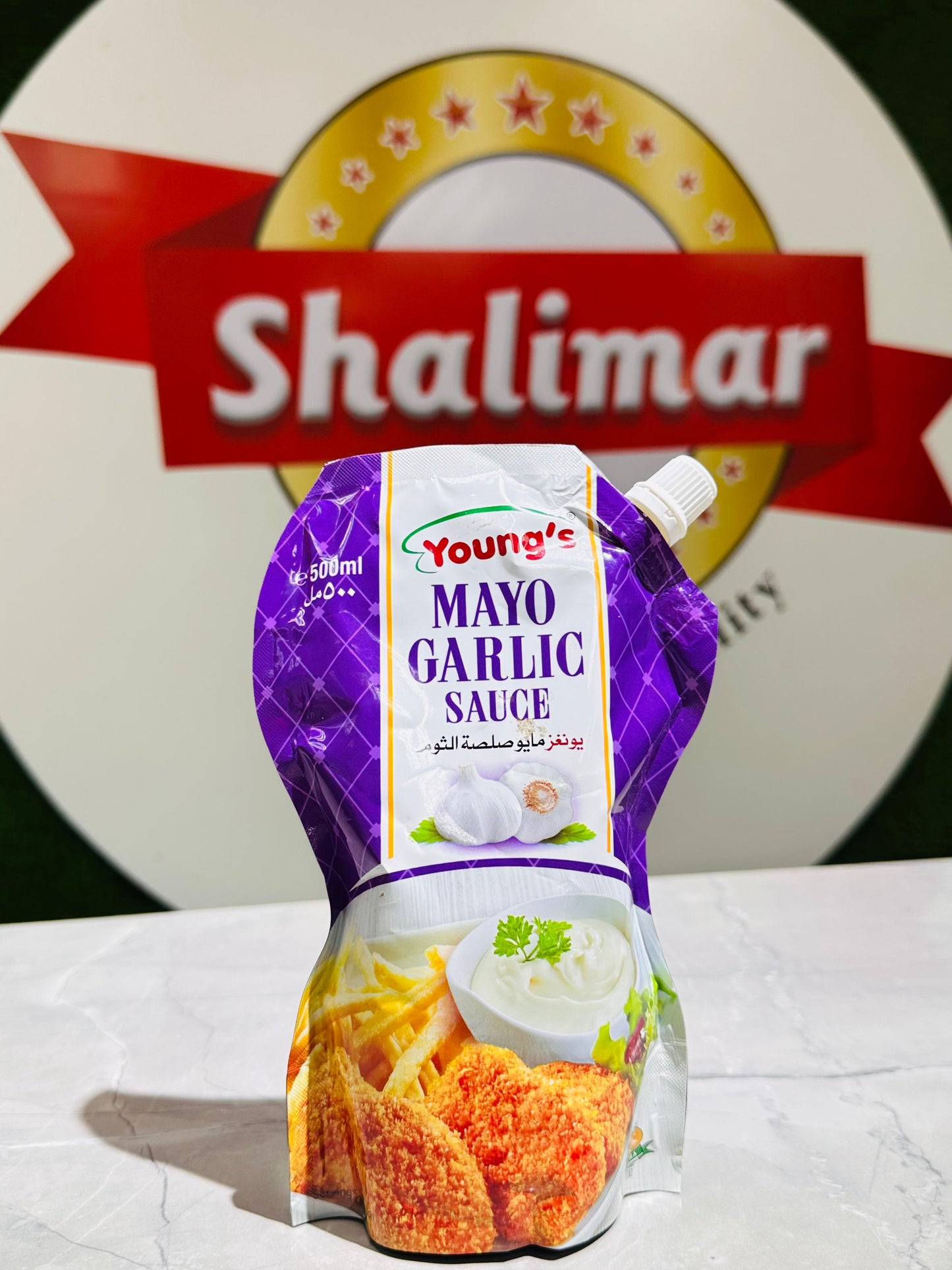 YOUNG'S MAYO GARLIC SAUCE 500ML
