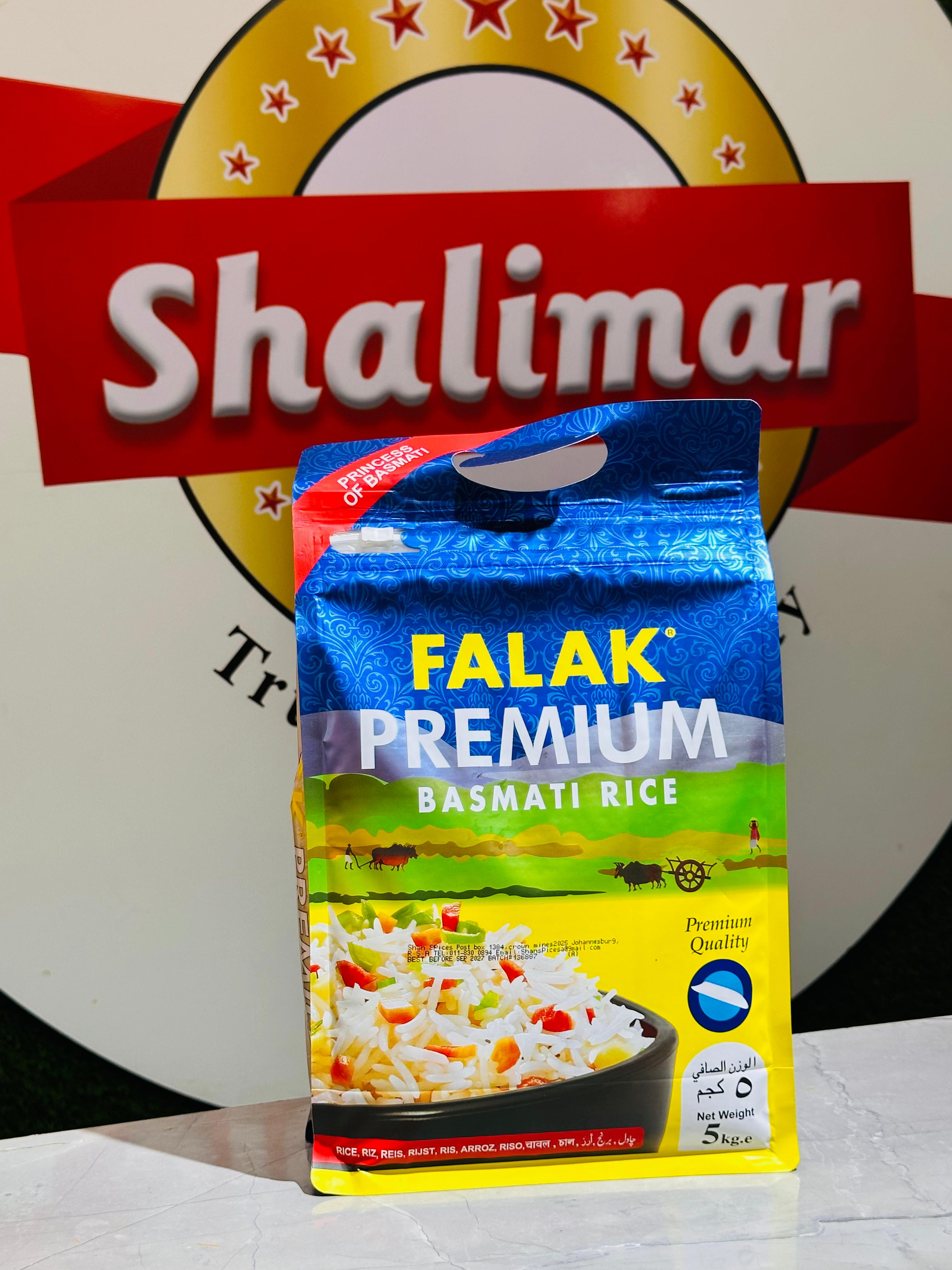 Shalimar Rice FALAK PREMIUM BASMATI RICE – Shalimar Delights